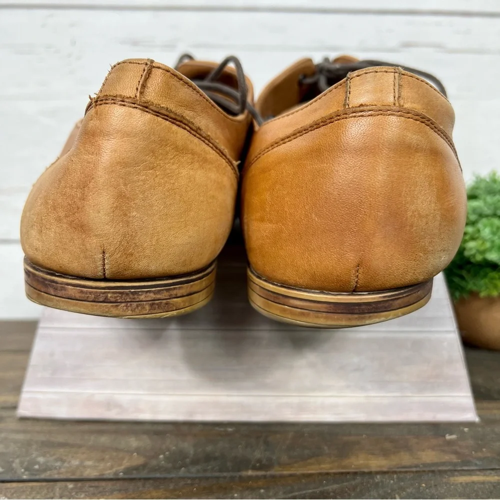 Aldo Men’s Tan Leather Derby Shoes